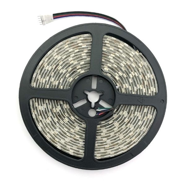 Prémiový RGB+W LED pásek 60x5050 smd vícebarevný, 12W/m, 600lm/m, voděodolný, délka 5m